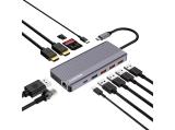 Canyon hub DS-16 13in1 4k USB-C Grey DS-16 CNS-TDS16 снимка №2 Canyon hub DS-16 13in1 4k USB-C Grey DS-16 CNS-TDS16 снимка №2