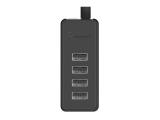 Orico USB2.0 HUB 4 port - USB/Micro USB input, Black  снимка №2