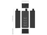 Orico USB2.0 HUB 4 port - USB/Micro USB input, Black снимка №3 Orico USB2.0 HUB 4 port - USB/Micro USB input, Black снимка №3