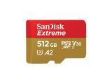 Описание и цена на Memory Card SanDisk 512GB Extreme microSDXC Class 10 U3, V30 130 MB/s SDSQXAV-512G-GN6MA