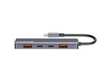 Описание и цена на USB Hub Canyon hub DS-18 5in1 USB-C Grey, CNS-TDS18