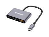 Описание и цена на USB Hub Canyon hub DS-4 3in1 USB-C Grey, CNS-TDS4