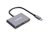 Canyon hub DS-4 3in1 USB-C Grey, CNS-TDS4  снимка №4