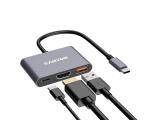 Canyon hub DS-4 3in1 USB-C Grey, CNS-TDS4  снимка №5