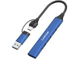 Canyon hub DS-02 4in1 USB-A/C Blue снимка №2 Canyon hub DS-02 4in1 USB-A/C Blue снимка №2