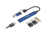 Canyon hub DS-02 4in1 USB-A/C Blue снимка №4 Canyon hub DS-02 4in1 USB-A/C Blue снимка №4