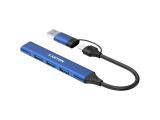Canyon hub DS-02 4in1 USB-A/C Blue снимка №5 Canyon hub DS-02 4in1 USB-A/C Blue снимка №5