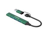 Canyon hub DS-02 4in1 USB-A/C Green, CNS-TDS02GR  снимка №5
