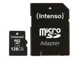 Описание и цена на Memory Card Intenso 128GB microSDXC Class 10 + SD Adapter