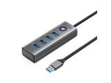 Описание и цена на USB Hub Orico HUB USB3.0 4 port, Aluminium, Grey - PDD4U-U3-015-GY