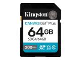 Описание и цена на Memory Card Kingston 64GB Canvas Go! Plus SDXC Class 10, UHS-I, U3, V30 4K UHD SDG4/64GB