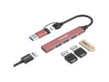 Canyon 4 Port USB-C Hub DS-02 Pink снимка №4 Canyon 4 Port USB-C Hub DS-02 Pink снимка №4