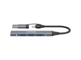 Описание и цена на USB Hub Canyon hub DS-02 4in1 USB-A/C Grey