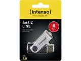 Intenso Basic Line Black/Silver 8GB снимка №3