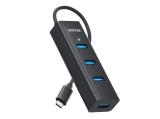 Описание и цена на USB Hub Unitek HUB USB-C 4 port - 4 x USB3.0 Black - Y-3089Z01