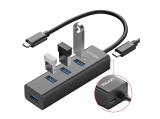 Unitek HUB USB-C 4 port - 4 x USB3.0 Black - Y-3089Z01  снимка №2