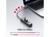 Unitek HUB USB-C 4 port - 4 x USB3.0 Black - Y-3089Z01  снимка №4