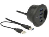 Флашка ( флаш памет ) DeLock In-Desk 4 Port USB 3.0 Hub