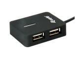Equip 4-Port USB-A2.0-Hub->4xUSB-A 2.0 Travel Version 480Mbps, 128952  снимка №4