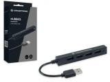Conceptronic 4-port hub USB-A2.0->4xA2.0 slim without mains. sw, HUBBIES05B снимка №2 Conceptronic 4-port hub USB-A2.0->4xA2.0 slim without mains. sw, HUBBIES05B снимка №2