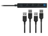 Conceptronic 4-port hub USB-A2.0->4xA2.0 slim without mains. sw, HUBBIES05B снимка №4 Conceptronic 4-port hub USB-A2.0->4xA2.0 slim without mains. sw, HUBBIES05B снимка №4