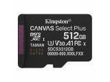Описание и цена на Memory Card Kingston 512GB microSDXC Canvas Select Plus Gen3 A1 no Adapter, SDCS3/512GBSP