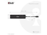 Club 3D USB-C 7-in-1 Hub to HDMI 4K60Hz /SD-TF Card slot 2x USB A / USB-C PD / RJ45  снимка №2