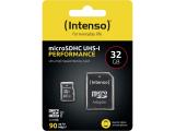 32GB Intenso MicroSDHC UHS-I U1 Class 10 3424480 снимка №2 Intenso MicroSDHC UHS-I U1 Class 10 3424480 32GB снимка №2