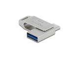 Flash ( флаш памет ) 64GB DeLock Memory Stick USB 5 Gbps USB-C + Type-A - Metal Housing, 54075 Флашка ( флаш памет ) DeLock Memory Stick USB 5 Gbps USB-C + Type-A - Metal Housing, 54075