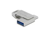 Описание и цена на USB Flash DeLock 128GB Memory Stick USB 5 Gbps USB-C + Type-A - Metal Housing, 54076