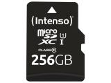 Описание и цена на Memory Card Intenso 256GB microSDXC UHS-I Class 10 U1 3424492