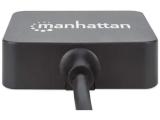 Manhattan USB HUB 4-port USB 3.0 black  снимка №5