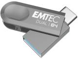 Флашка ( флаш памет ) Emtec D280 USB3.2 Type-C Dual, ECMMD64GD283