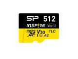 Flash ( флаш памет ) 512GB Silicon Power Inspire microSDXC, Class 10 U3 V30 UHS-I A2 SD Adapter SP512GBSTXLA2V1NSP Флашка ( флаш памет ) Silicon Power Inspire microSDXC, Class 10 U3 V30 UHS-I A2 SD Adapter SP512GBSTXLA2V1NSP
