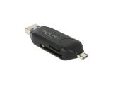 DeLock Card Reader USB3.0 A +micro B-> SD/SDHC/MMC/micSD OTG  снимка №2