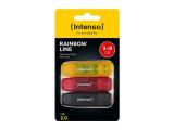 Описание и цена на USB Flash Intenso 8GB Rainbow Line Multipack x3 3502463