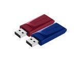 Flash ( флаш памет ) 32GB Verbatim Store’n GO Slider red & blue 2pcs Флашка ( флаш памет ) Verbatim Store’n GO Slider red & blue 2pcs