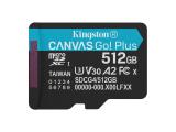 Описание и цена на Memory Card Kingston 512GB Canvas Go! Plus microSDXC A2 U3 V30 Card no Adapter SDCG4/512GBSP
