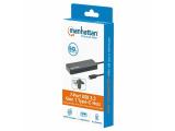 Manhattan 7-Port USB Hub C-Male A-Female 5Gbit/s Black 168410  снимка №6