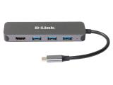 D-LINK 5-in-1 USB-C Hub with HDMI/Power Delivery DUB-2333 снимка №2 D-LINK 5-in-1 USB-C Hub with HDMI/Power Delivery DUB-2333 снимка №2