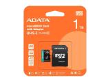 1000GB ADATA Premier Pro microSDXC UHS-I A2 V30 Memory Card V30S - SD-Adapter, AUSDX1TUI3V30SA2-RA1 снимка №2 ADATA Premier Pro microSDXC UHS-I A2 V30 Memory Card V30S - SD-Adapter, AUSDX1TUI3V30SA2-RA1 1000GB снимка №2