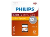 32GB Philips SDHC Class 10 UHS-I U1, FM32SD45B/00 снимка №2 Philips SDHC Class 10 UHS-I U1, FM32SD45B/00 32GB снимка №2