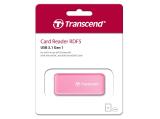 Transcend Card Reader F5 USB3.0 SD/microSD pink, TS-RDF5R снимка №2 Transcend Card Reader F5 USB3.0 SD/microSD pink, TS-RDF5R снимка №2