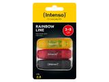 Описание и цена на USB Flash Intenso 32GB Rainbow Line triple Pack, 3502483