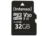 Описание и цена на Memory Card Intenso 32GB MicroSDHC UHS-I C10 90MB/s inkl. SD-Adapter