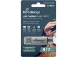 MediaRange MR940-1 USB Stick, silver 512GB снимка №3