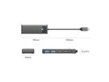 Orico USB3.1 HUB Type-C - 2 x USB3.0, 2 x USB-C - PAPW2AC-C3-05-BK-EP снимка №2 Orico USB3.1 HUB Type-C - 2 x USB3.0, 2 x USB-C - PAPW2AC-C3-05-BK-EP снимка №2