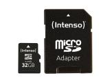 Описание и цена на Memory Card Intenso 32GB MicroSDHC C4 21MB/s incl.SD Adapter 3403480