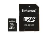 Описание и цена на Memory Card Intenso 64GB microSDXC UHS-I Premium retail 3423490