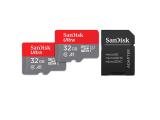 32GB SanDisk Ultra microSDHC A1 Class 10 UHS-I + SD Adapter, 2 pcs, SDSQUA4-032G-GN6MT снимка №2 SanDisk Ultra microSDHC A1 Class 10 UHS-I + SD Adapter, 2 pcs, SDSQUA4-032G-GN6MT 32GB снимка №2